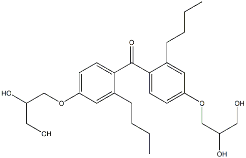 Butyl[4-(2,3-dihydroxypropoxy)phenyl] ketone Structure