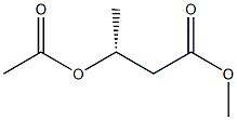 [R,(-)]-3-アセチルオキシ酪酸メチル 化学構造式