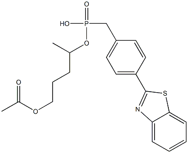 4-(2-Benzothiazolyl)phenylmethylphosphonic acid 3-acetyloxypropylethyl ester