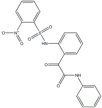 2-Nitro-N-[2-[[(phenylamino)carbonyl]carbonyl]phenyl]benzenesulfonamide,,结构式