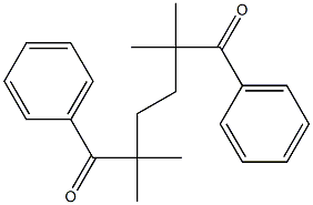 2,2,5,5-テトラメチル-1,6-ジフェニルヘキサン-1,6-ジオン 化学構造式
