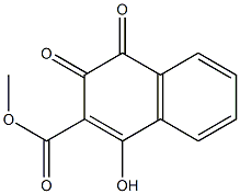 3,4-Dihydro-1-hydroxy-3,4-dioxonaphthalene-2-carboxylic acid methyl ester,,结构式