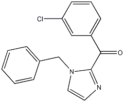 1-Benzyl-2-(3-chlorobenzoyl)-1H-imidazole 结构式