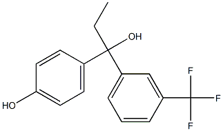 4-[1-[3-(Trifluoromethyl)phenyl]-1-hydroxypropyl]phenol 结构式