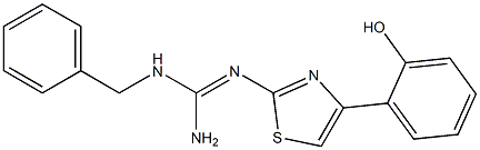 2-[[Amino(benzylamino)methylene]amino]-4-(2-hydroxyphenyl)thiazole Structure