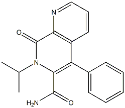 7,8-Dihydro-8-oxo-7-isopropyl-5-phenyl-1,7-naphthyridine-6-carboxamide