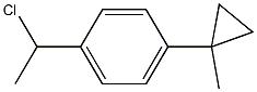 1-(1-Chloroethyl)-4-(1-methylcyclopropyl)benzene 结构式
