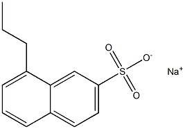 8-プロピル-2-ナフタレンスルホン酸ナトリウム 化学構造式
