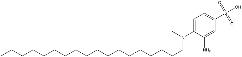 3-Amino-4-(N-methyl-N-octadecylamino)benzenesulfonic acid,,结构式