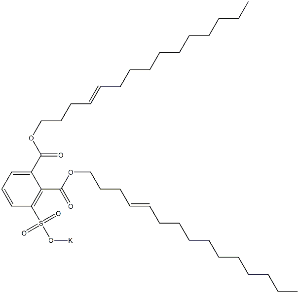 3-(Potassiosulfo)phthalic acid di(4-pentadecenyl) ester Structure