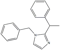 1-ベンジル-2-(1-フェニルエチル)-1H-イミダゾール 化学構造式