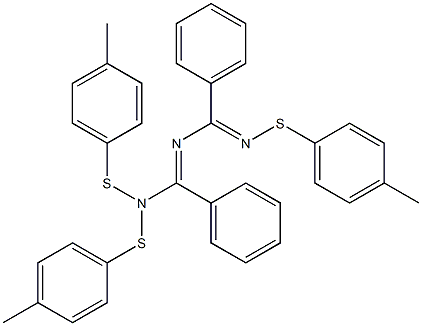 1,1,5-Tris[(4-methylphenyl)thio]-2,4-diphenyl-1,3,5-triaza-2,4-pentadiene|