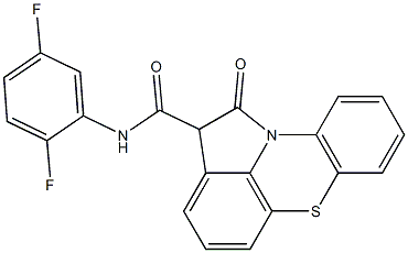 N-(2,5-Difluorophenyl)-1,2-dihydro-1-oxopyrrolo[3,2,1-kl]phenothiazine-2-carboxamide Struktur