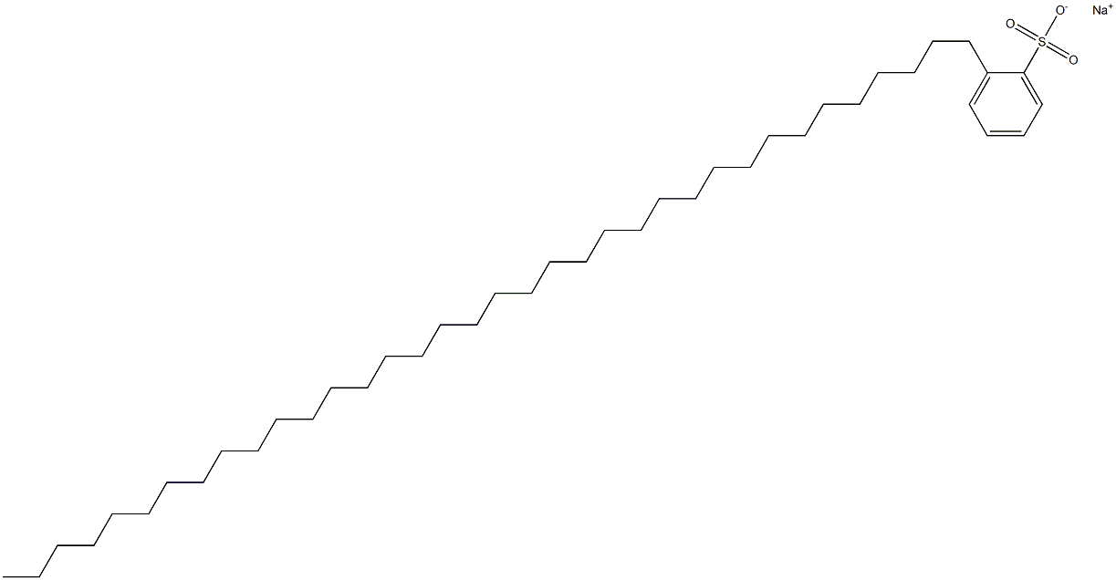 2-(Hexatriacontan-1-yl)benzenesulfonic acid sodium salt 结构式