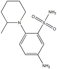 5-Amino-2-(2-methylpiperidin-1-yl)benzenesulfonamide,,结构式