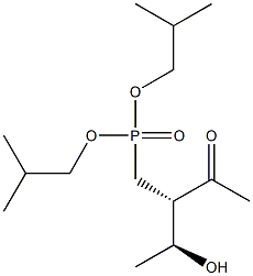 [(2S,3S)-2-Acetyl-3-hydroxybutyl]phosphonic acid diisobutyl ester,,结构式