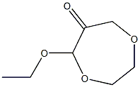 5-エトキシ-1,4-ジオキセパン-6-オン 化学構造式