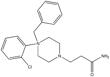 4-Benzyl-N-(2-chlorophenyl)piperazine-1-propanamide 结构式