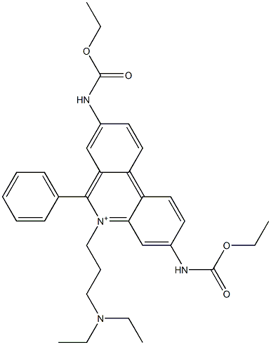 5-[3-(Diethylamino)propyl]-3,8-bis[(ethoxycarbonyl)amino]-6-phenylphenanthridin-5-ium|