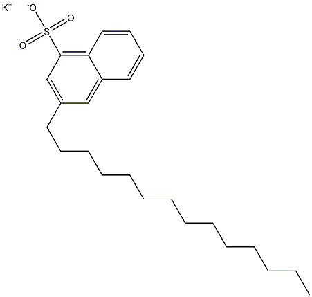 3-Tetradecyl-1-naphthalenesulfonic acid potassium salt Struktur