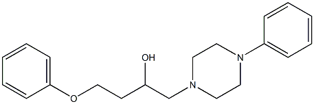 1-(2-Phenoxyethyl)-2-(4-phenyl-1-piperazinyl)ethanol 结构式