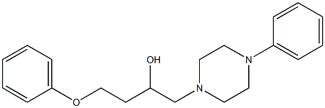 1-(2-Phenoxyethyl)-2-(4-phenyl-1-piperazinyl)ethanol Structure