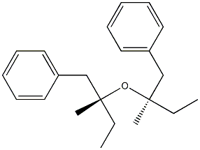 (-)-ベンジル[(R)-sec-ブチル]エーテル 化学構造式