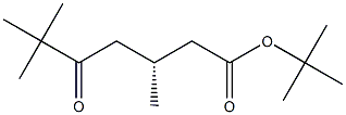 (3R)-5-Oxo-3,6,6-trimethylheptanoic acid tert-butyl ester 结构式