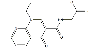 N-(2-Oxo-2-methoxyethyl)-1-ethyl-7-methyl-1,4-dihydro-4-oxo-1,8-naphthyridine-3-carboxamide