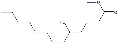 5-ヒドロキシトリデカン酸メチル 化学構造式
