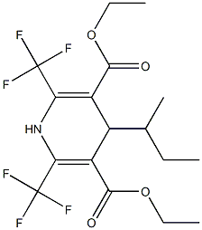 1,4-Dihydro-2,6-bis(trifluoromethyl)-4-(1-methylpropyl)pyridine-3,5-dicarboxylic acid diethyl ester
