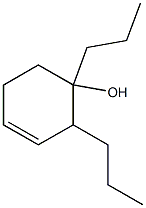 1,2-Dipropyl-3-cyclohexen-1-ol Structure