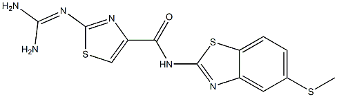 2-(Diaminomethyleneamino)-N-(5-methylthio-2-benzothiazolyl)thiazole-4-carboxamide