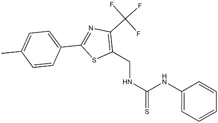 1-[2-(4-Methylphenyl)-4-(trifluoromethyl)thiazol-5-ylmethyl]-3-phenylthiourea