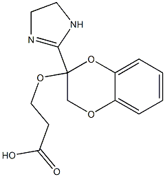 3-[[[2-[(4,5-Dihydro-1H-imidazol)-2-yl]-2,3-dihydro-1,4-benzodioxin]-2-yl]oxy]propanoic acid