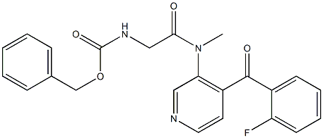  4-(2-Fluorobenzoyl)-3-[[[[(benzyloxy)carbonyl]amino]acetyl](methyl)amino]pyridine