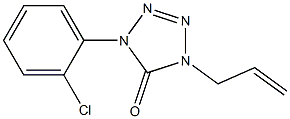 1-(2-Chlorophenyl)-4-(2-propenyl)-1H-tetrazol-5(4H)-one Structure