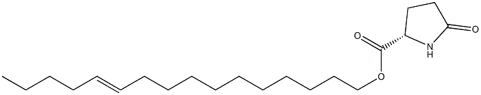 (S)-5-オキソピロリジン-2-カルボン酸11-ヘキサデセニル 化学構造式