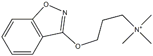 N,N,N-Trimethyl-3-[(1,2-benzisoxazol-3-yl)oxy]propan-1-aminium Struktur