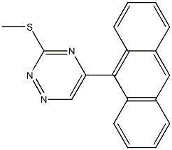 5-(9-Anthracenyl)-3-methylthio-1,2,4-triazine,,结构式