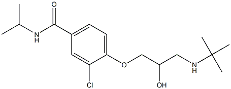 1-[4-[Isopropylcarbamoyl]-2-chlorophenoxy]-3-[tert-butylamino]-2-propanol