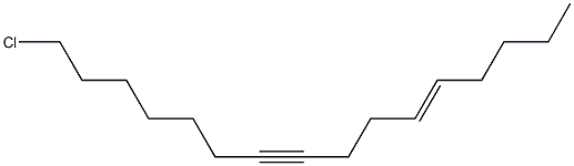 16-Chloro-5-hexadecen-9-yne 结构式