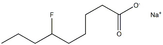 6-Fluoropelargonic acid sodium salt 结构式