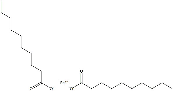 Didecanoic acid iron(II) salt Struktur