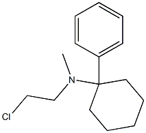 N-(2-Chloroethyl)-N-methyl-1-phenyl-1-cyclohexanamine Struktur