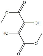 2,3-ジヒドロキシフマル酸ジメチル 化学構造式