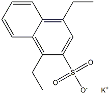 1,4-ジエチル-2-ナフタレンスルホン酸カリウム 化学構造式