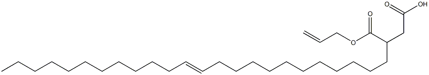 3-(12-テトラコセニル)こはく酸1-水素4-アリル 化学構造式