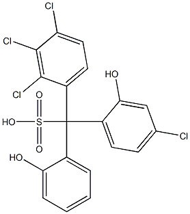 (4-Chloro-2-hydroxyphenyl)(2,3,4-trichlorophenyl)(2-hydroxyphenyl)methanesulfonic acid