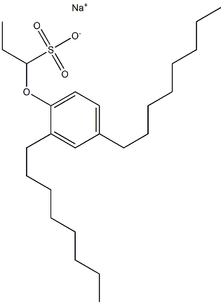 1-(2,4-Dioctylphenoxy)propane-1-sulfonic acid sodium salt,,结构式